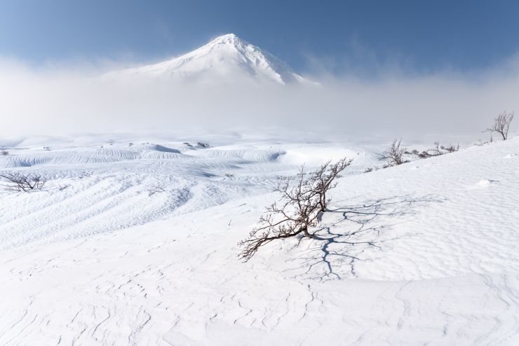 Winter in the land of Volacnoes